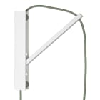 Bailey - Support Mural en bois Blanc avec bras réglable 24.5cm pour suspensions