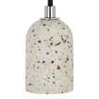 Bailey - Lampe suspension Terrazzo Blanc E27 avec 1.5m Câble Textile Noir 2x0.75mm²