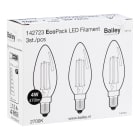 Bailey - BAI EcoPack 3pcs LED Filament Flamme C35 E14 4W 2700K Clair 470lm (40W) 230V