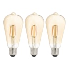 Bailey - EcoPack 3pcs LED Filament ST64 E27 4W 2200K Or 300lm (29W) 230V-240V 320°