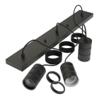 Bailey - CAL Retro Suspension 3x2m Patère Rectangulaire 120x700mm Noir Industriel E27