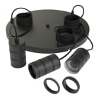 Bailey - CAL Retro Suspension 3x2m Patère Ronde diam. 40cm Noir Industriel E27