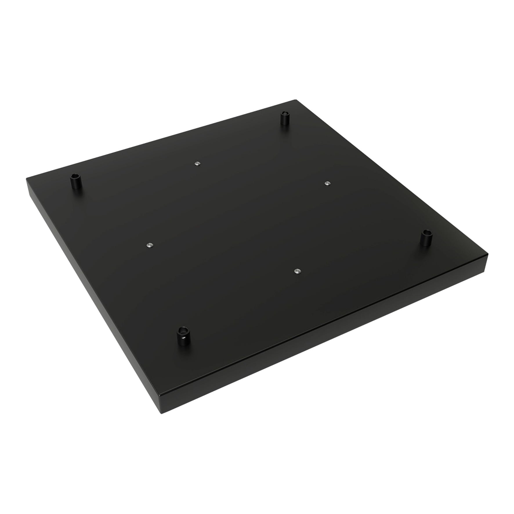 Bailey - CAL Patère / Plafonnier 40x40cm 4 sorties Satin Noir
