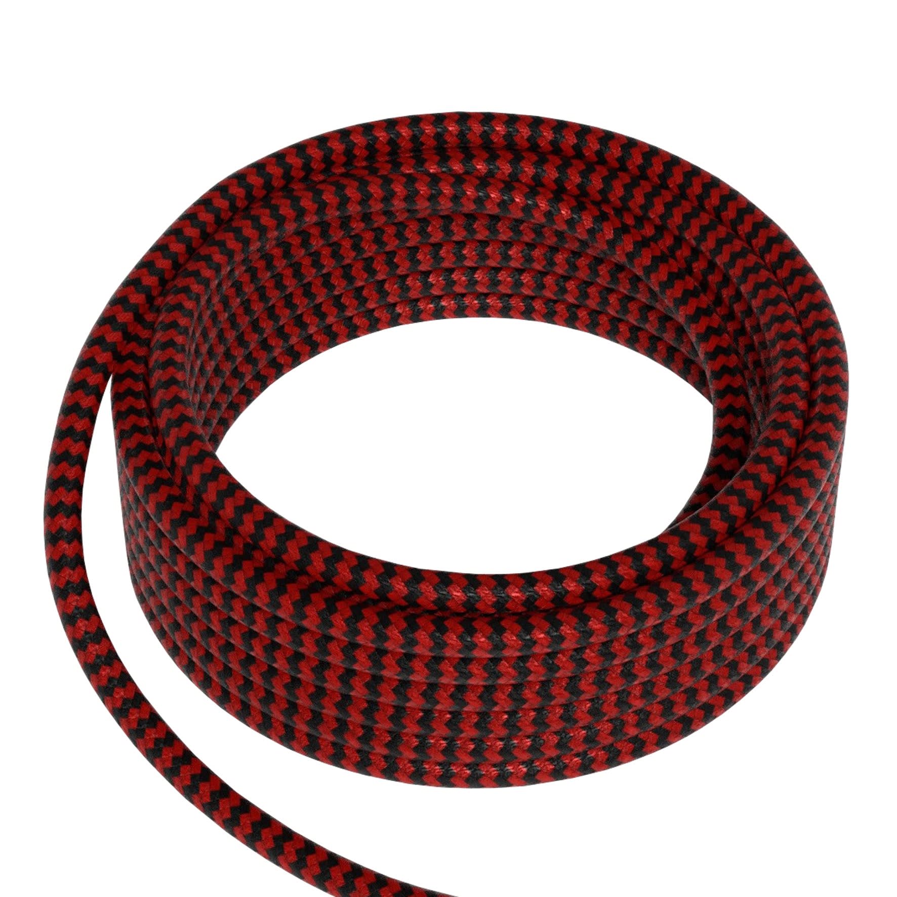 Bailey - CAL Câble Textile 2x0.75mm² 1.5m Noir/Rouge