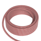 Bailey - CALCâble Textile 2x0.75mm² 3m Rouge/Blanc