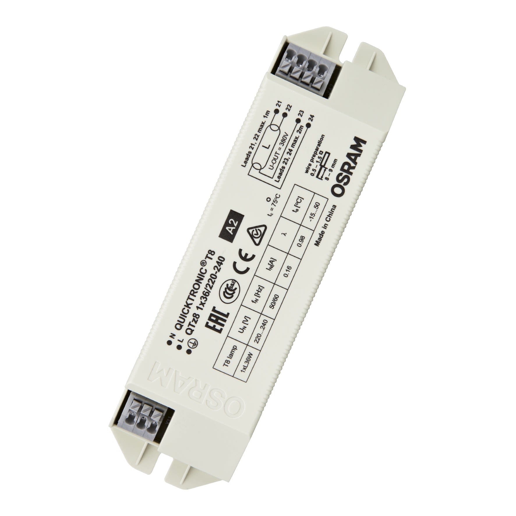 Bailey - OSR Ballast électronique fluo QTZ8 1X36/220-240 UNV1 OSRAM