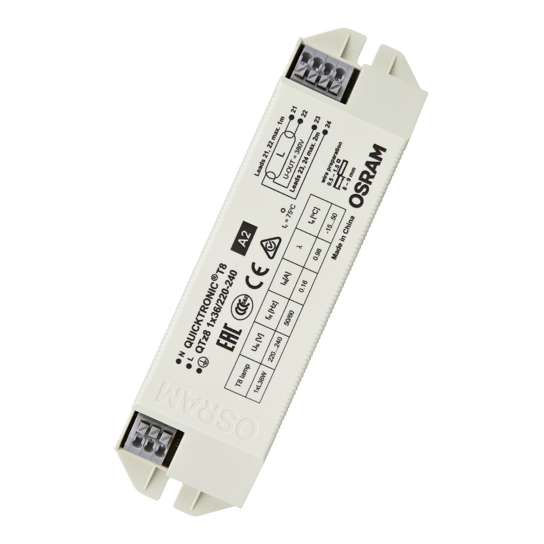 Bailey - OSR Ballast électronique fluo QTZ8 1X36/220-240 UNV1 OSRAM