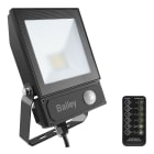 Bailey - Projecteur LED Slim II 20W 3000K Détecteur IR 2000lm IP65 Noir Câble 0.8m