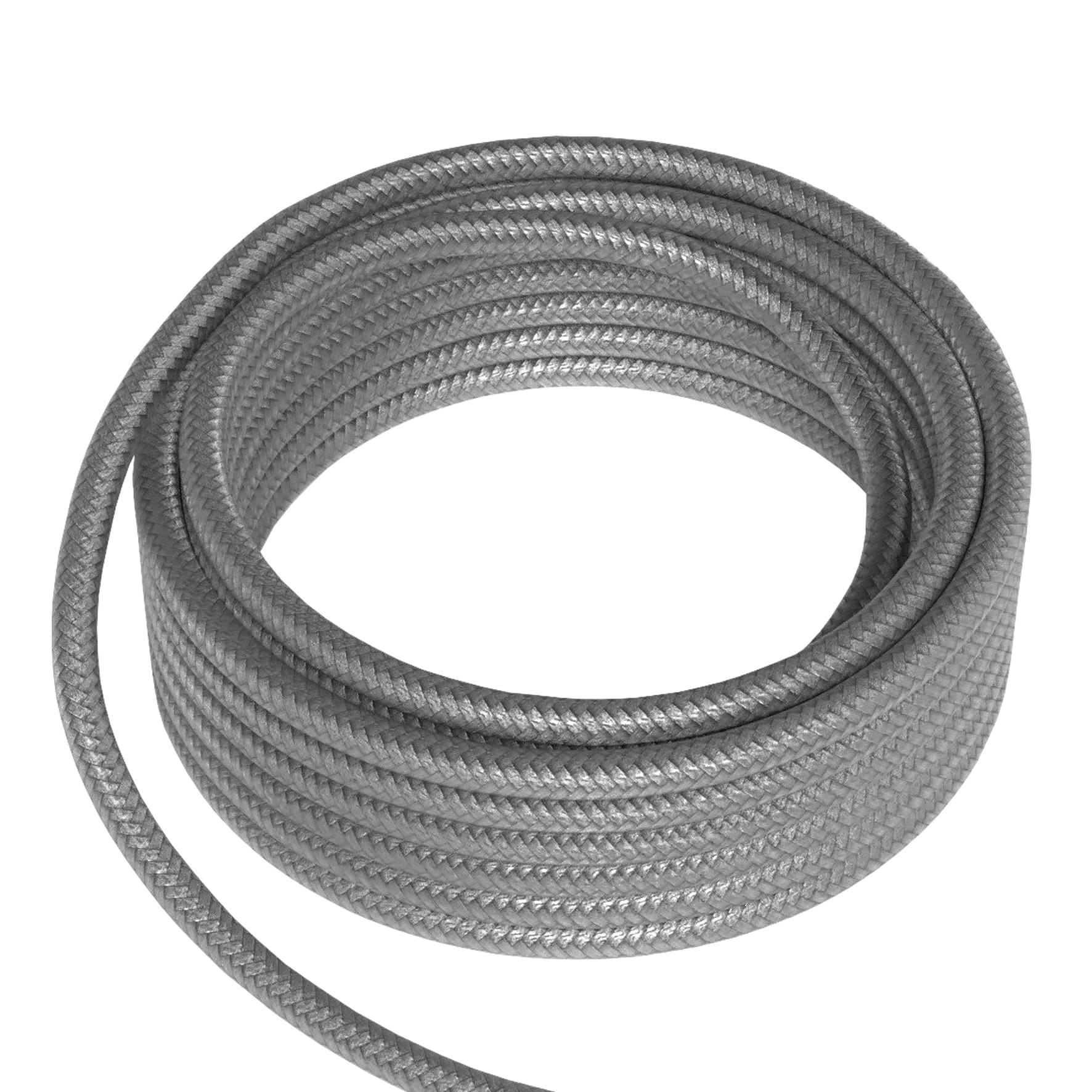 Bailey - CAL Câble Textile 2x0.75mm² 3 mètres Gris métallique