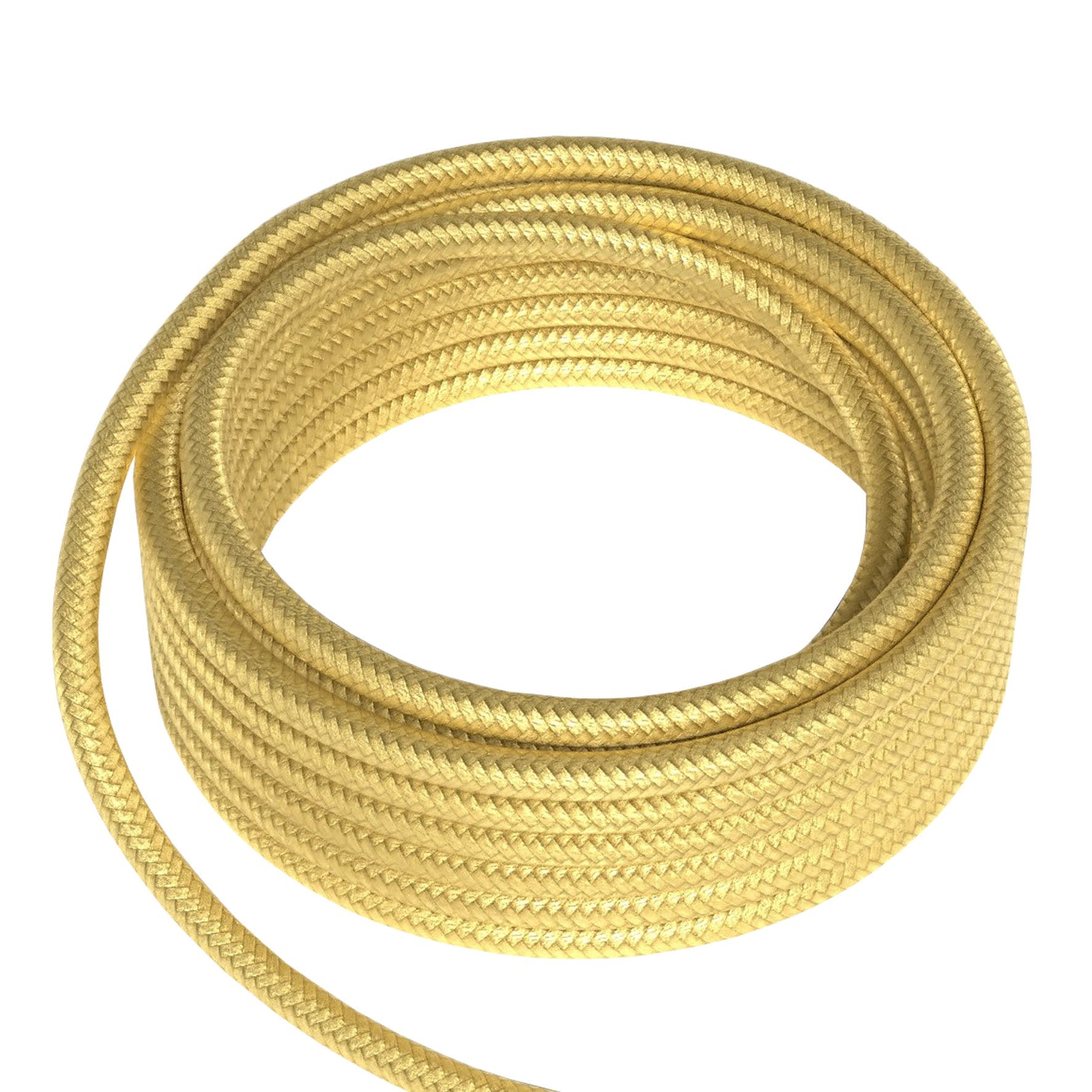 Bailey - CAL Câble Textile 2x0.75mm² 1.5 mètre Or métallique