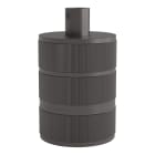 Bailey - CAL Douille E27 Aluminium Satin Pearl Noir 48x63mm Cylindre max 250V