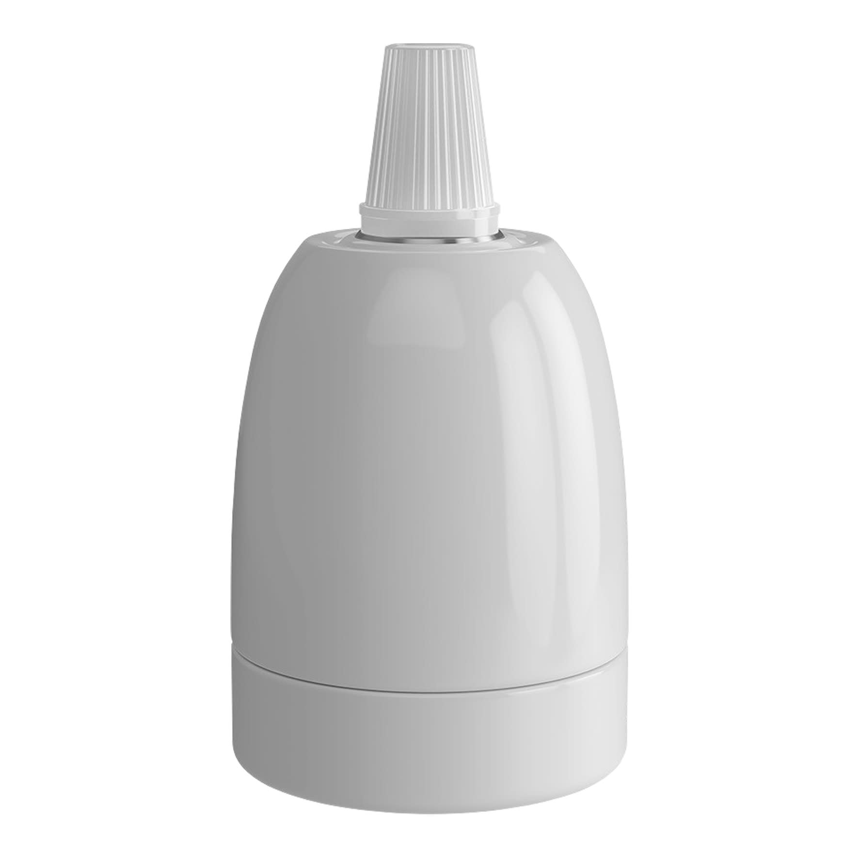 Bailey - CAL Douille E27 Ceramique / Porcelaine Brillante Blanche 47x63mm max 250V-60W