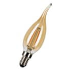 Bailey - LED Filament Flamme Coup De Vent C35 E14 4W 2200K Or 300lm (29W) Gradable