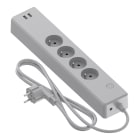 Bailey - CAL Smart WIFI Multiprise 4 sorties BE/FR + 2 sorties USB. Pilotage à la voix