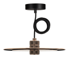 Bailey - Suspension Kit DIY Slim Abat-jour Or rosé Douille Grid E27 3M