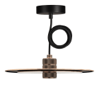 Bailey - Suspension Kit DIY Slim Abat-jour Or rosé Douille Grid E27 3M