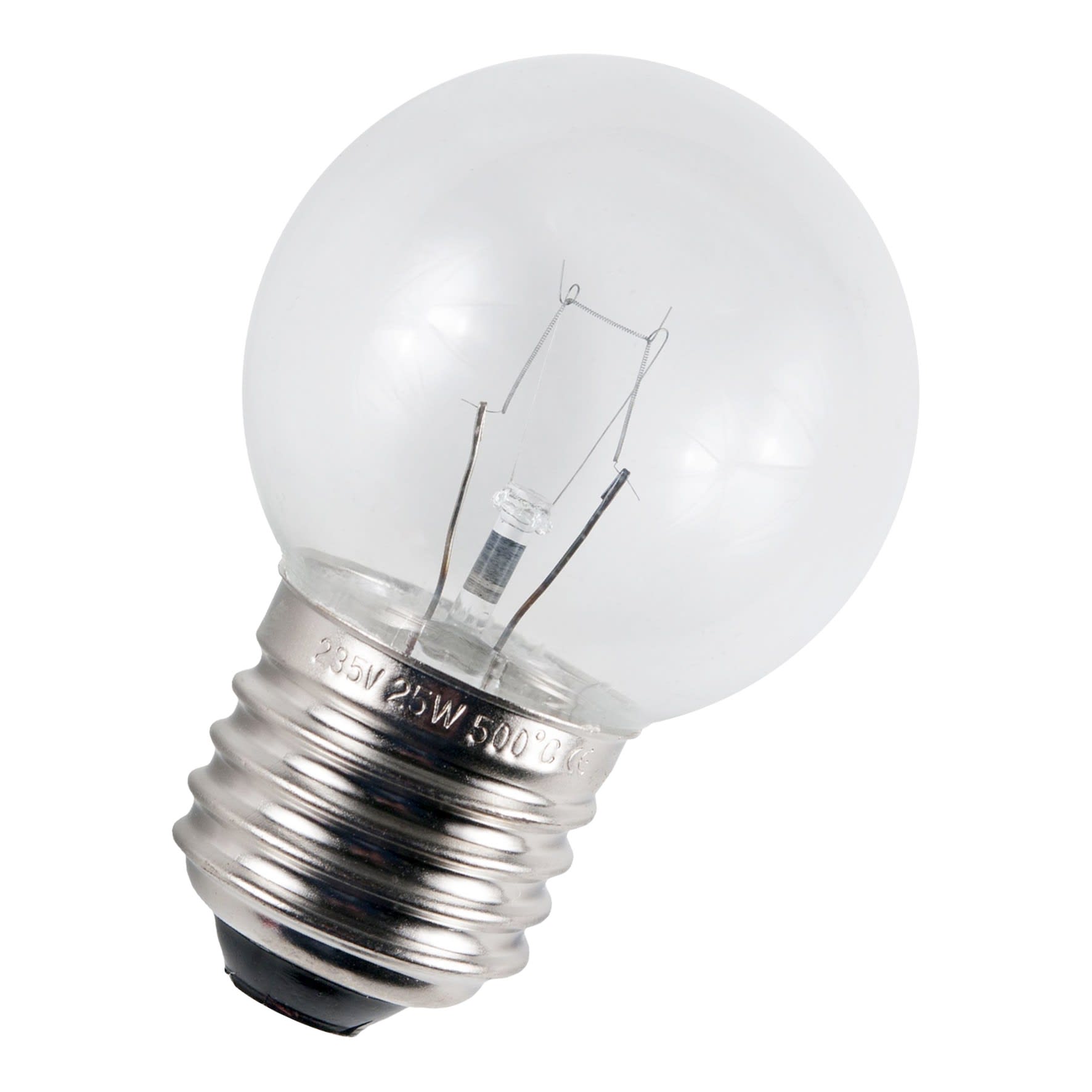 Bailey - BEE Lampe pour Four Pizza 500°C Sphérique G45 E27 235V 25W Claire 45x70mm
