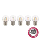 Bailey - EcoPack 5pcs LED Filament Safe Sphérique G45 E27 2W 2700K Clair 180lm (19W)