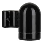 Bailey - Applique Porcelaine à angle droit E27 Noire 2x0.75mm² Classe 2 sans lampe