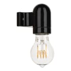Bailey - Applique Porcelaine à angle droit E27 Noire 2x0.75mm² Classe 2 sans lampe