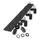 Bailey - CAL Retro Suspension Rectangulaire 5X2M Industriel Noir E27