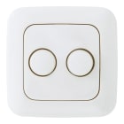 Bailey - ECO DIM ED-100003 Bouton de variateur (duo) Busch-Jaeger Reflex SI cache Blanc