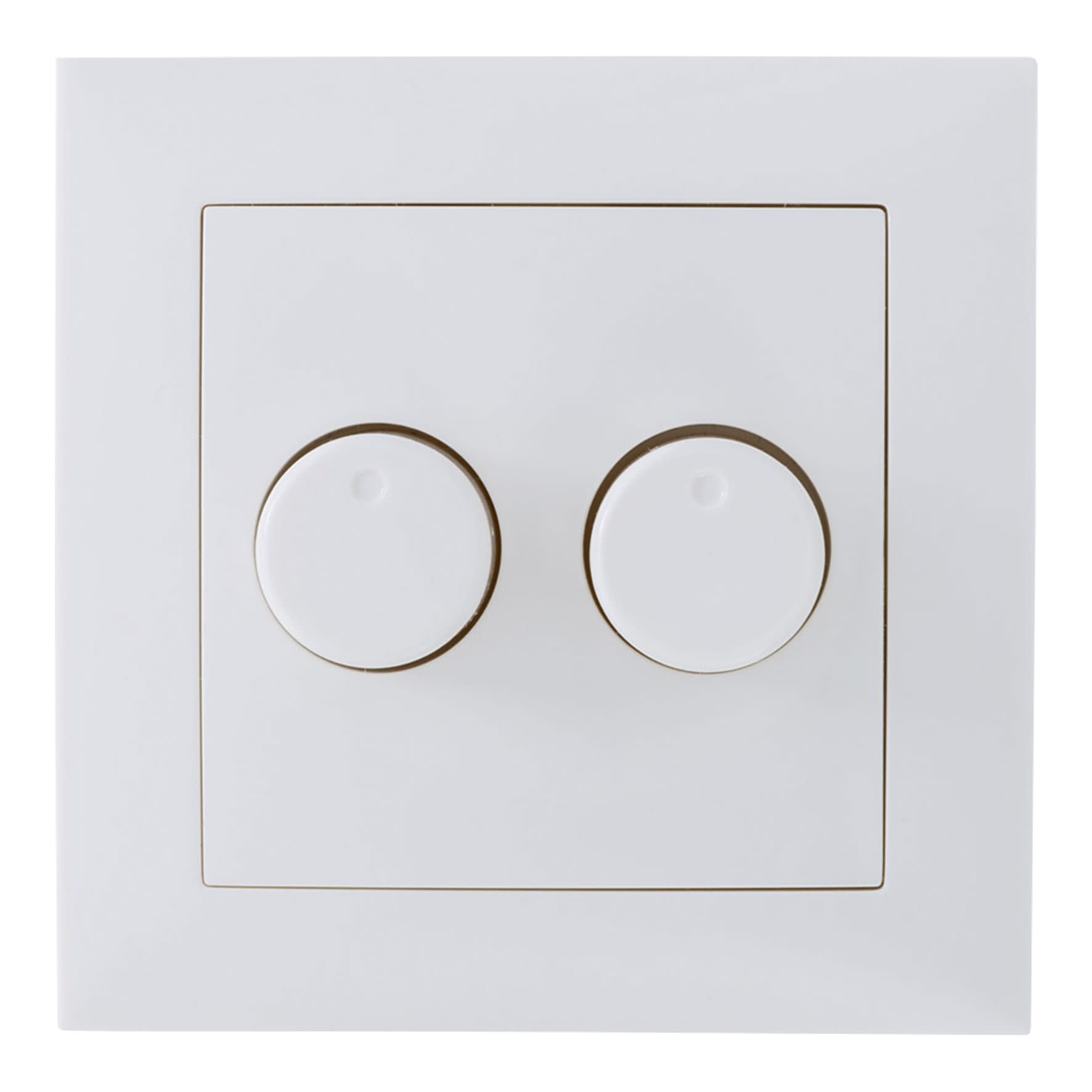 Bailey - ECO DIM ED-100004 Bouton de variateur (duo) cache et cadre incl. Berker S1 Blanc
