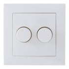 Bailey - ECO DIM ED-100004 Bouton de variateur (duo) cache et cadre incl. Berker S1 Blanc