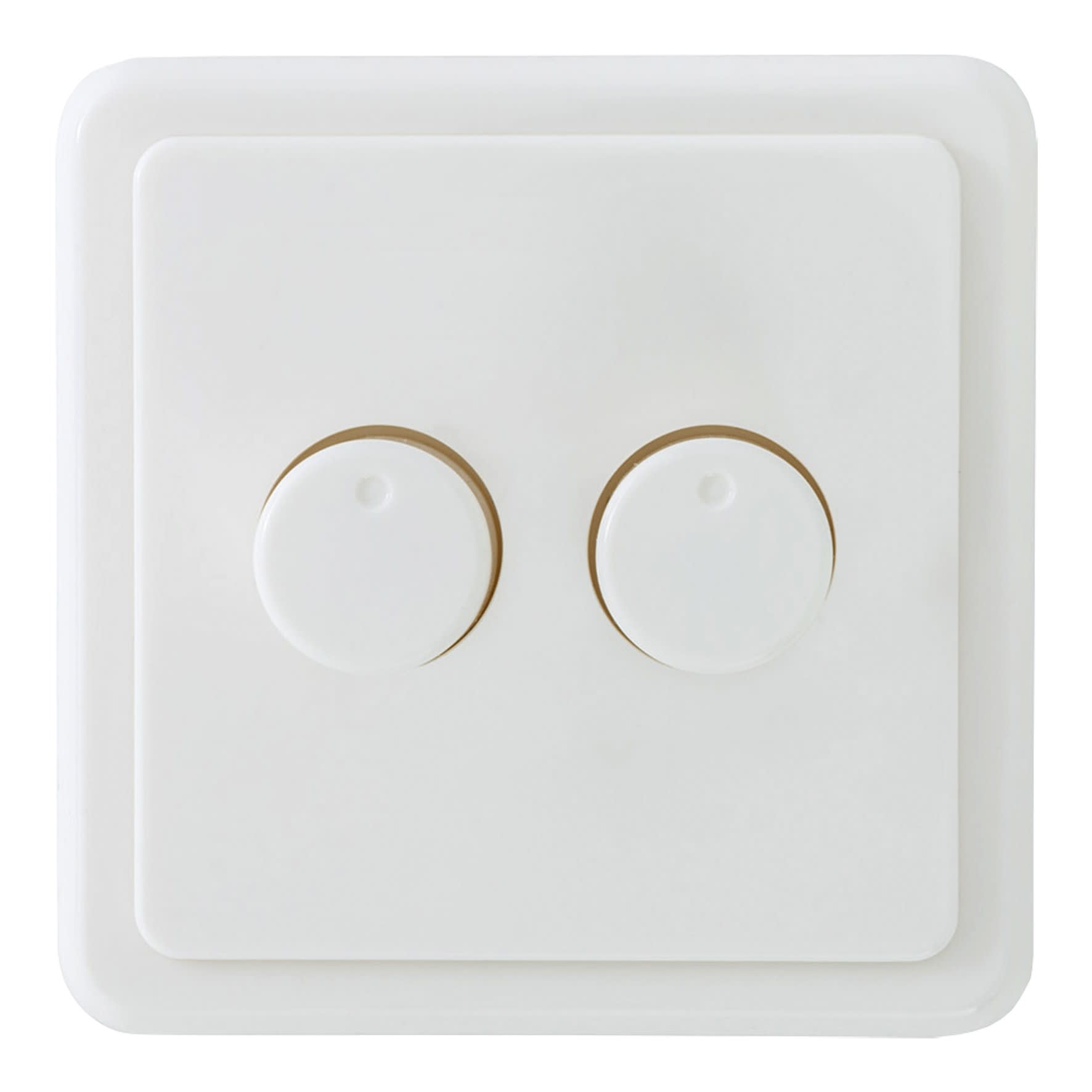 Bailey - ECO DIM ED-100008 Bouton de variateur (duo) cache et cadre inclus PEHA Blanc