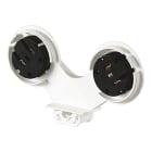 Bailey - BJB 27.241.U301.50 Douille encliquetable 2x G13 Blanche étanche IP67