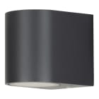 Bailey - Applique Extérieure 1x GU10 Anthracite Forme D Aluminium IP44 IK06 68x92x81mm