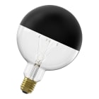 Bailey - CAL LED Filament Globe Calotte Noire E27 125x176mm 240V 4W (21W) 200lm 1800K