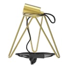Bailey - CAL Lampe à poser Trépied E27 Or 210x165mm avec 1.8m Câble avec Interrupteur