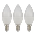 Bailey - EcoPack 3pcs Ecobasic LED Flamme C37 E14 5.5W 2700K Opale 470lm (40W) 230V
