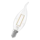 Bailey - CAL LED Filament C35 Flamme Cosy E14 240V 3.5W (25W) 250lm 2700K Clair Gradable