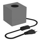 Bailey - CAL Lampe à poser sur table E27 Béton Forme cubique 84mm avec cordon alim.