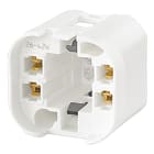 Bailey - BJB 26.745.1991.50 Douille pour lampes fluocompactes G24q-3/G24q-4 Fixation vis