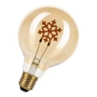 Bailey - LED Silhouette Flocon de neige G95 E27 2W 90lm (10W) 2000K IRC90 Or