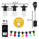 Bailey - Guirlande 12W 15.8m 15x ST45 Smart Bluetooth + WiFi LED RGB+2700-6500K IP44
