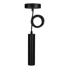 Bailey - Lampe suspension Vigo E27 Noir avec 1.5M Câble Textile Noir 2x0.75mm²