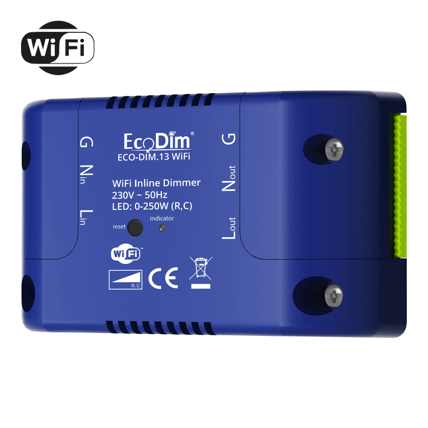 Bailey - ECO DIM ECO-DIM.13 WiFi Variateur Inline 0-250W Coupure de phase