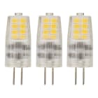 Bailey - EcoPack 3pcs LED G4 12V AC/DC 2W (25W) 250lm 2700K 300° 13x37mm