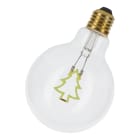 Bailey - LED Silhouette Sapin de Noël G95 E27 en haut 2W 170lm Vert 320° à suspendre