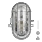 Bailey - Hublot RoBust E27 Ovale L Gris IP44 IK06 195x135x115mm Max 100W non-lampé