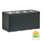 Bailey - Applique solaire autonome LED Haut/Bas 1.3W 50lm 3000K Alu Anthracite IP65