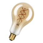 Bailey - Lampe déco Spiraled Basic A95 E27 4W 1900K Or 250lm Gradable 240V 320° 95x170mm