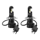 Bailey - Pack 2 lampes LED phares auto H4 P43T 12V 27/23W 1650/1000lm 6000K 18.5x87.4mm F