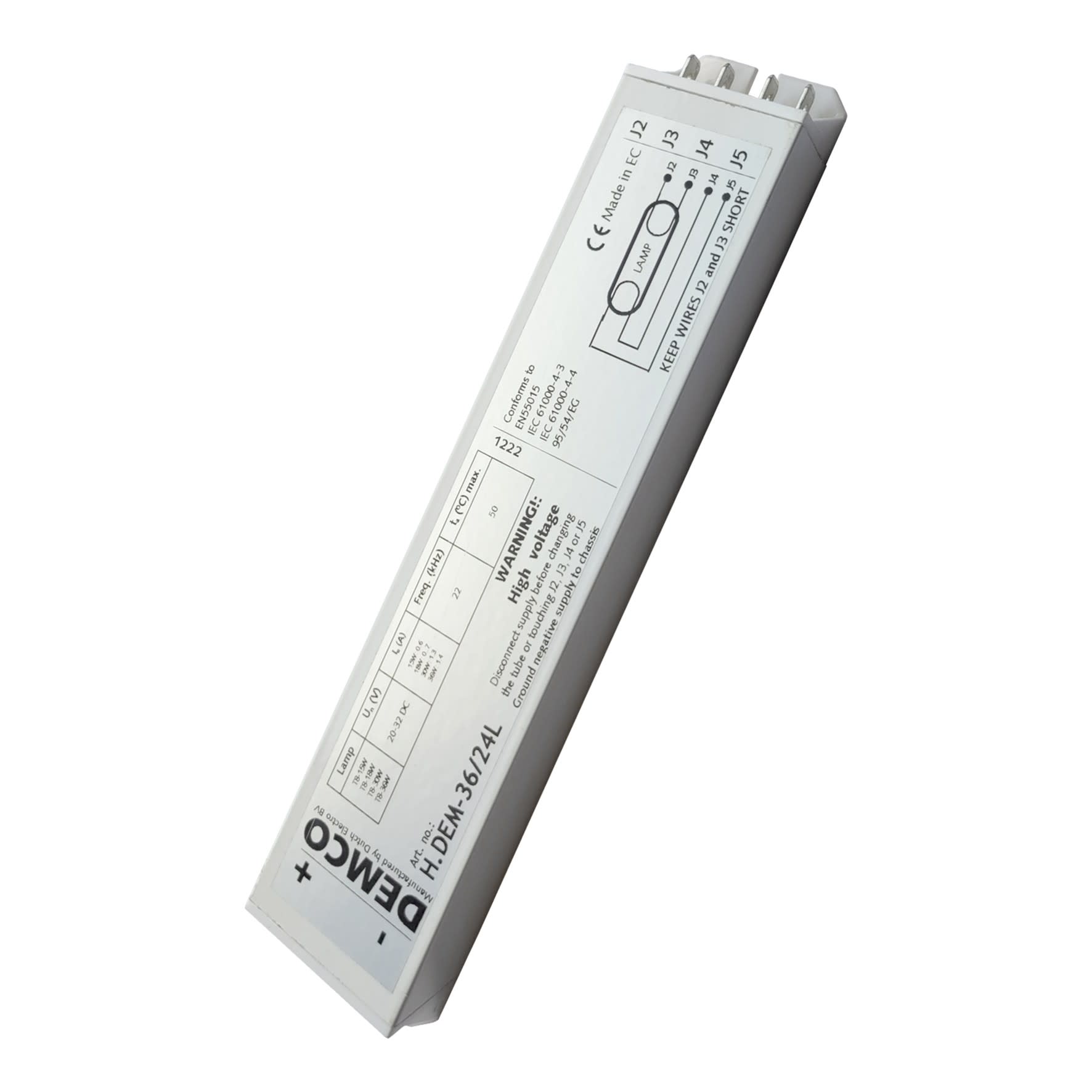 Bailey - BEE Ballast électronique entrée: 24V DC pour fluo TL-D 1x15-36W et PL-L 1x18-36W