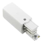 Bailey - XTS11-3 Embout d'alimentation blanc pour rail triphasé 146599 terre droite