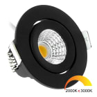 Bailey - ED-10060 Spot LED 5W WarmDim 60° Orientable Noir IP54 62x23mm - Encastr. 55mm